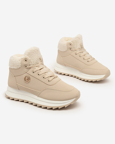 Royalfashion Damen isolierte Sportschuhe in beige Cerrto