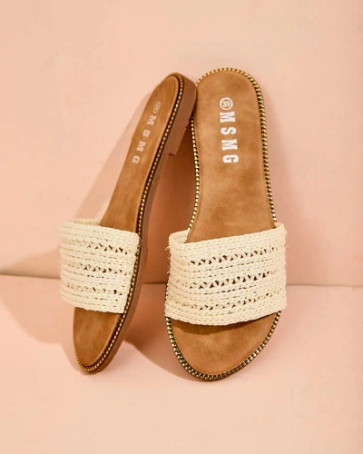 Royalfashion Damen Bofira flache Sohle Flip-Flops