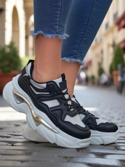 Royalfashion Damenschuhe auf dicker Sohle Lesalli