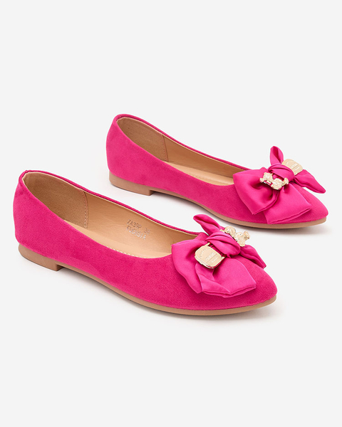 Royalfashion Damen Ballerinas spitze Spitze mit Schleife Retripo