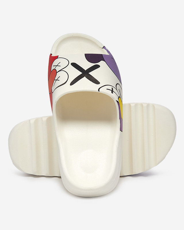 Weiße Hausschuhe für Damen von Elmino - Schuhe