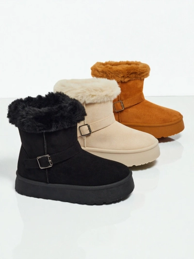 Royalfashion Kurze Damenstiefel a'la Schneestiefel Myrelle