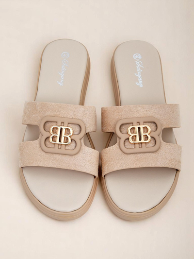 Royalfashion Damen Pantoletten mit flacher Sohle ChicStep