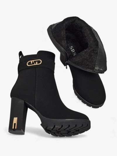 Жіночі ботильйони еко замшеві на підборах Tovia