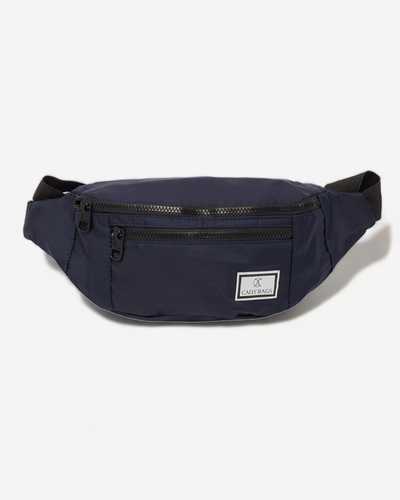 Чоловіча нирка Royalfashion темно-синя з написом