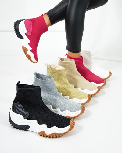 Weiße Tenera Plateau-Sneaker für Damen - Schuhe