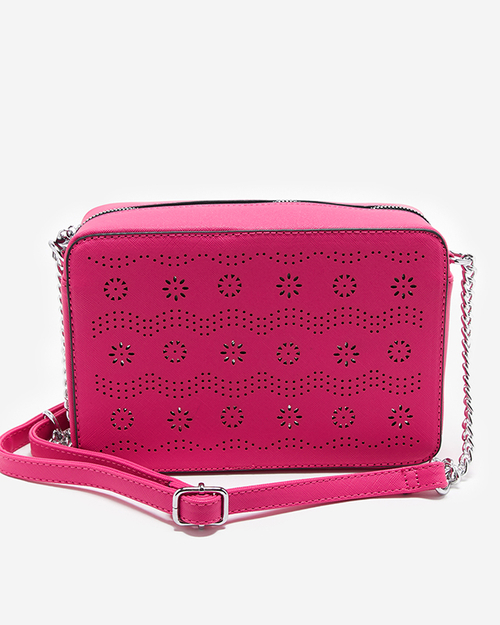 Ажурна жіноча сумочка кольору фуксія - Аксесуари