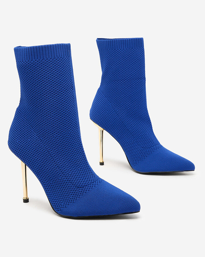 Royalfashion Blue жіночі чоботи з тканини Mofissi