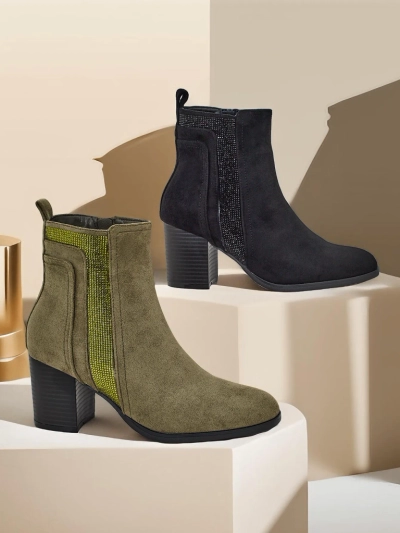 Royalfashion Damen Stiefeletten mit Absatz Venotto