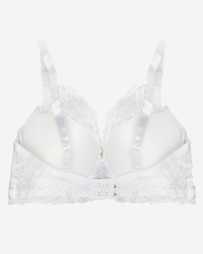 Weißer Spitzen-BH für Damen - Unterwäsche