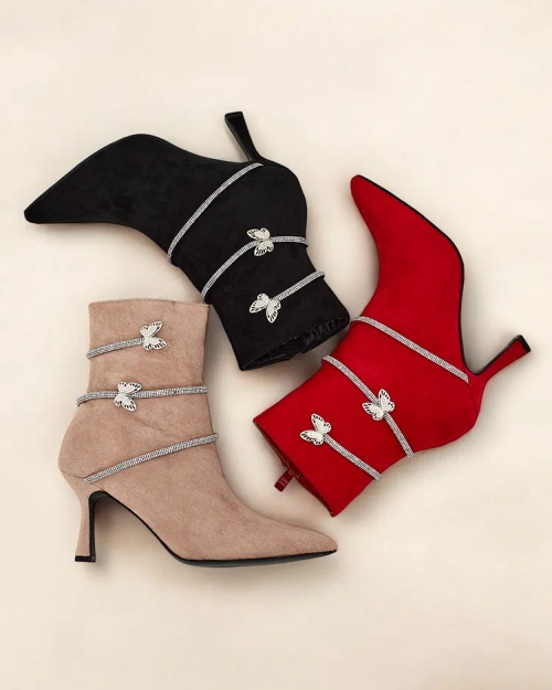 Жіночі високостильні чоботи до щиколотки від Royalfashion Exxe