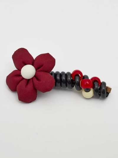 Royalfashion Haargummi Spirale mit kleiner Blume Blossom Coil
