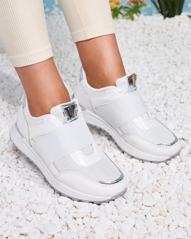 Damen-Slipper in Weiß Wecale- Footwear