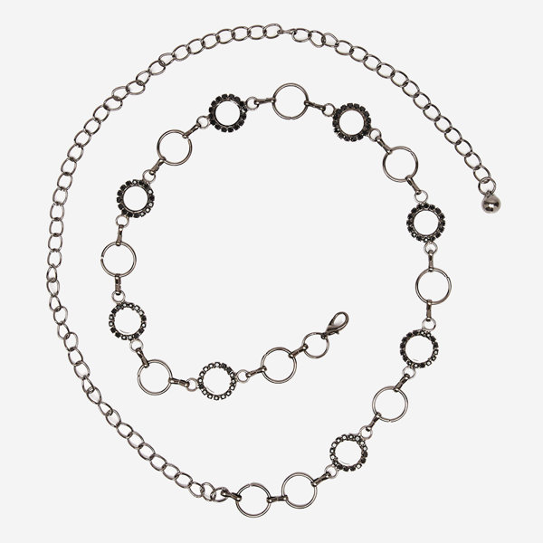 Schwarzer Metallgürtel für Damen - Accessoires