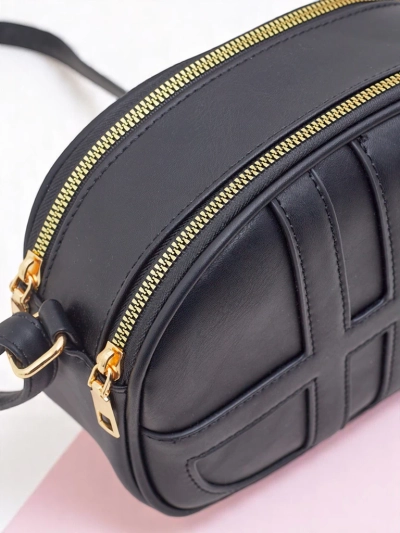 Royalfashion Kleine runde Damenhandtasche aus Öko-Leder Riva Circle