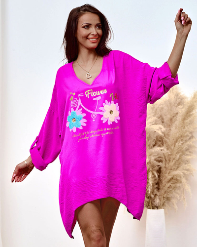 Royalfashion Longer Damen Print Bluse