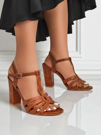 Royalfashion Damen-Sandaletten mit Blockabsatz Daffi Elegance
