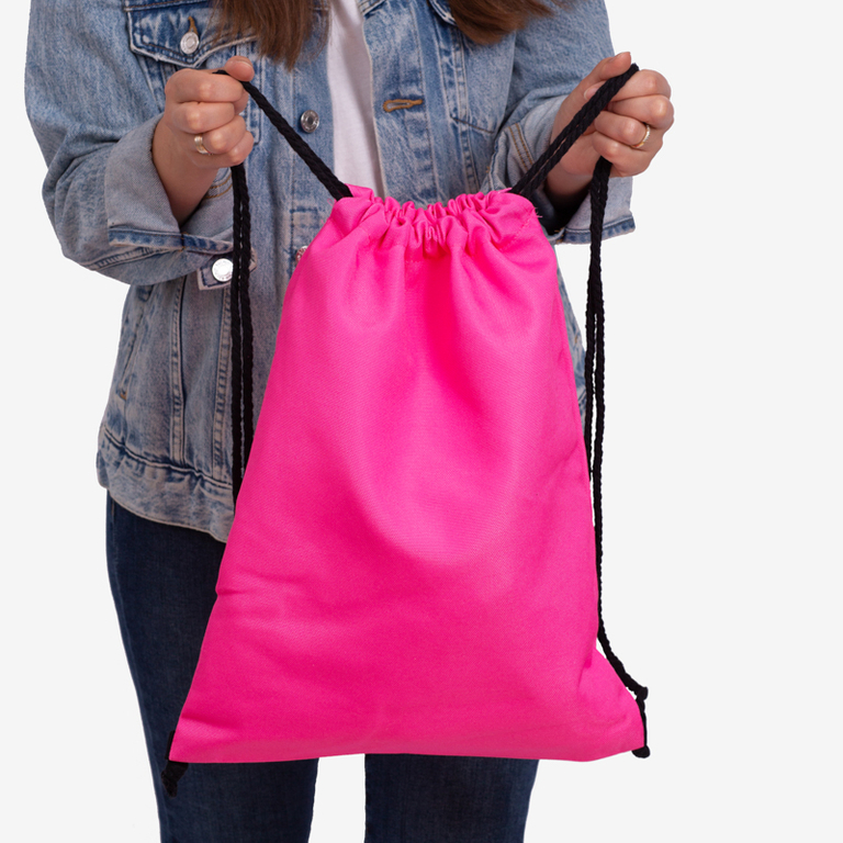 Fuchsia Damen Stoffsack Rucksack - Accessoires