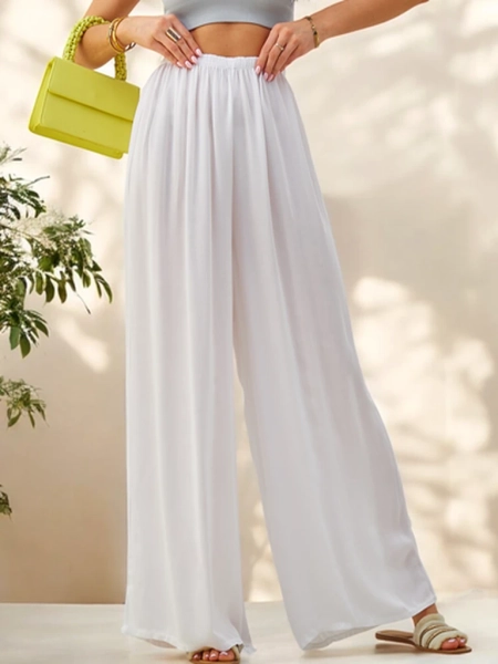 Royalfashion Viskose gerade Damenhose aus Stoff