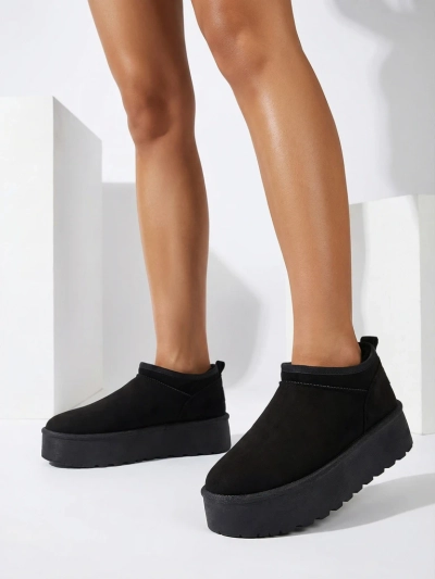 Royalfashion Damen Kurzstiefel a'la Schneestiefel Ozozi