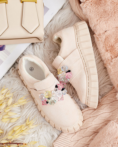 Royalfashion Sportliche Halbschuhe mit farbigen Steinen Resinello