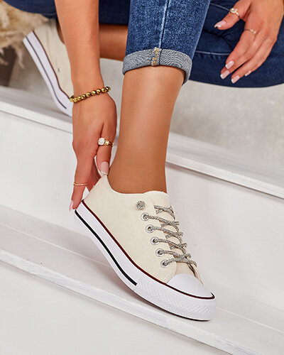 Royalfashion Damen Sneaker mit dekorativen Schnürsenkeln Timi