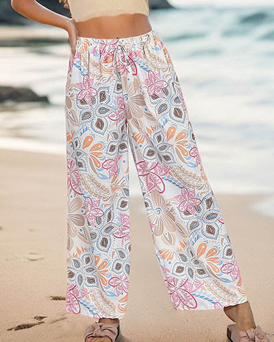 Royalfashion Gemusterte weite Hose für Damen