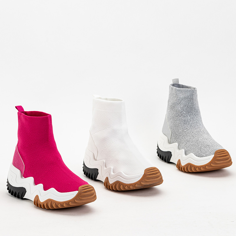 Weiße Tenera Plateau-Sneaker für Damen - Schuhe