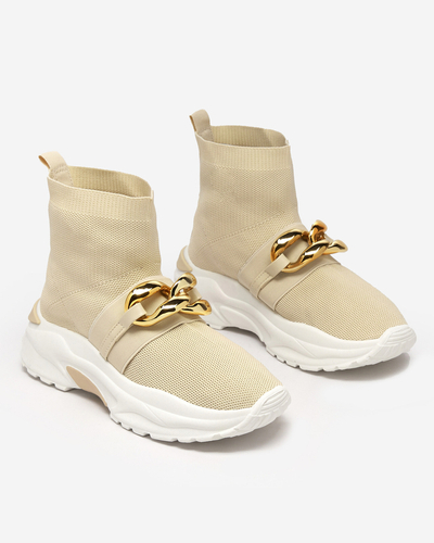 High Deveris Beige Sneaker für Damen - Schuhe