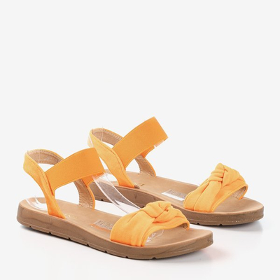 Neonorange rötliche Sandalen - Schuhe 1