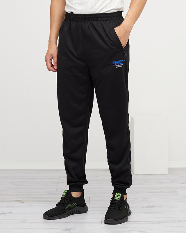 Herren-Jogginghose mit schwarzem Patch - Kleidung