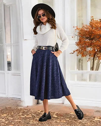 Royalfashion Damen-Midirock