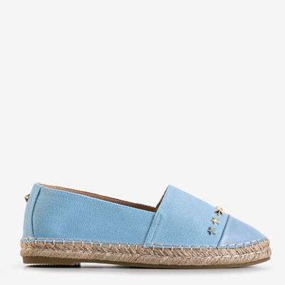 OUTLET Blaue Damen-Espadrilles mit Fraus-Sternen - Schuhe