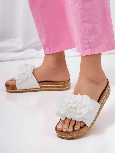 Royalfashion Damenhausschuhe mit Blumen Focce