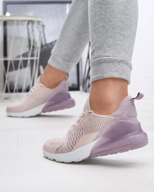 OUTLET Royalfashion Світло-рожеві жіночі тканинні спортивні туфлі Tayrio