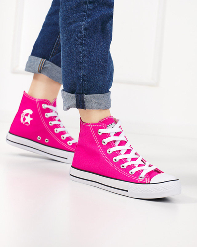 Hohe Damensneaker Garet in Dunkelrosa - Schuhe