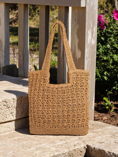 Royalfashion Große Strohtasche für Damen Sunny Straw