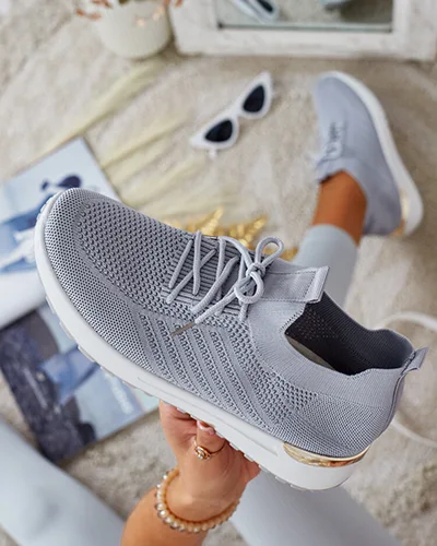 Royalfashion Damen Stoff Sportschuhe Amgent