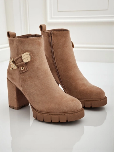 Ботильйони жіночі еко замшеві на підборах Bearr
