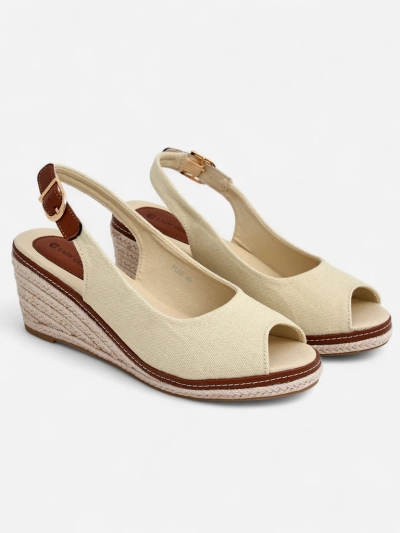 Royalfashion Damen Keil sandals offene Zehen Tafenis
