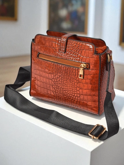 Clementia Braune Damenhandtasche aus Öko-Leder – Stilvoll für jeden Tag