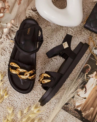 Royalfashion Damen Orette Ketten-Sandalen