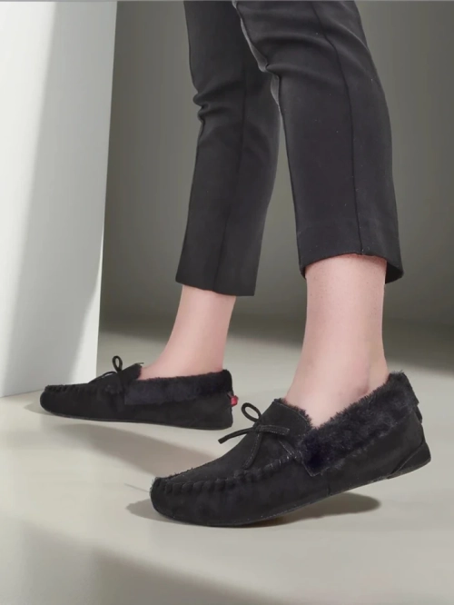 Royalfashion Жіночі мокасини з хутром Ahtikes