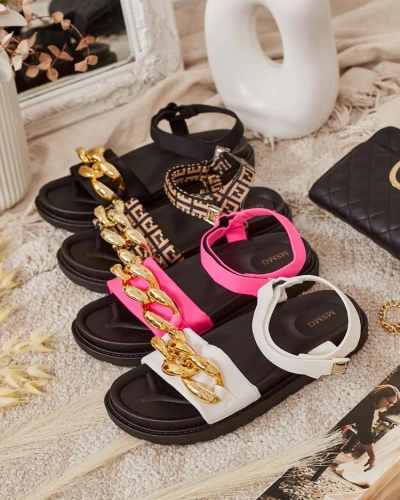 Royalfashion Damen Orette Ketten-Sandalen