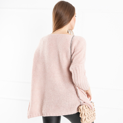 Hellrosa Damen Oversize Pullover - Kleidung