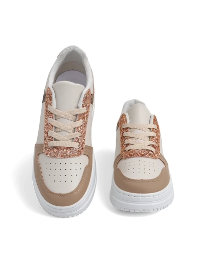 Royalfashion Damen Sneaker mit Glitter Qisofi