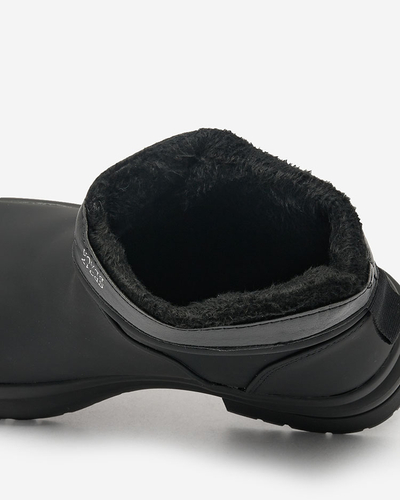 Royalfashion Schwarze matte Damenstiefel mit dickerer Sohle Holeopi