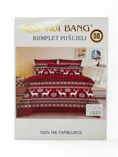 Royalfashion Weihnachtsbettwäsche 160x200 3-TEILIGES Set
