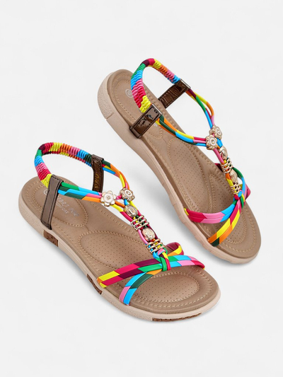 Royalfashion Damen-Sandalen mit Verzierungen Veve