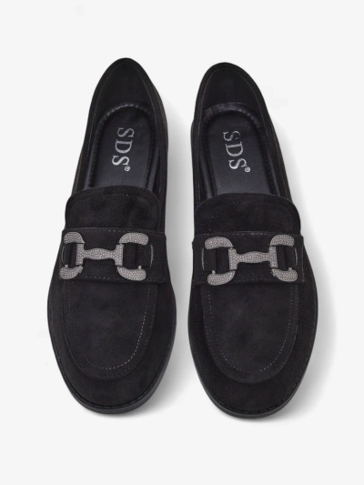 Royalfashion Elegante Damen-L Loafer mit Zirkonia-Dekoration Zante